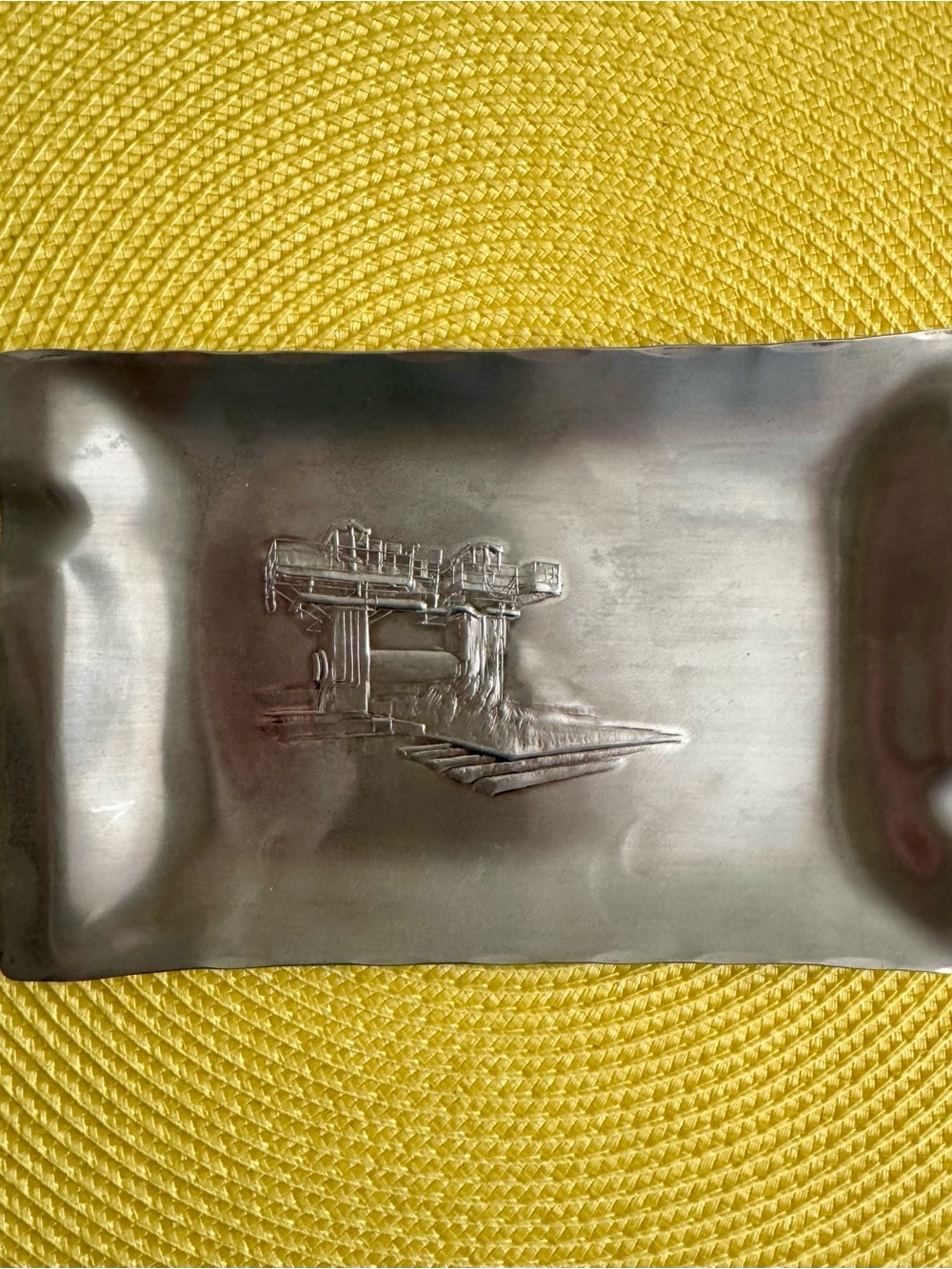 Gary 160”/210” Plate Mill 10-17-62 Hand Made for USS Wendell August Ashtray